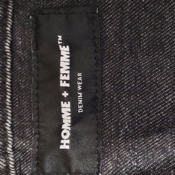 Homme + Femme Size Small Jean Button Front Jacket - Picture 3 of 16